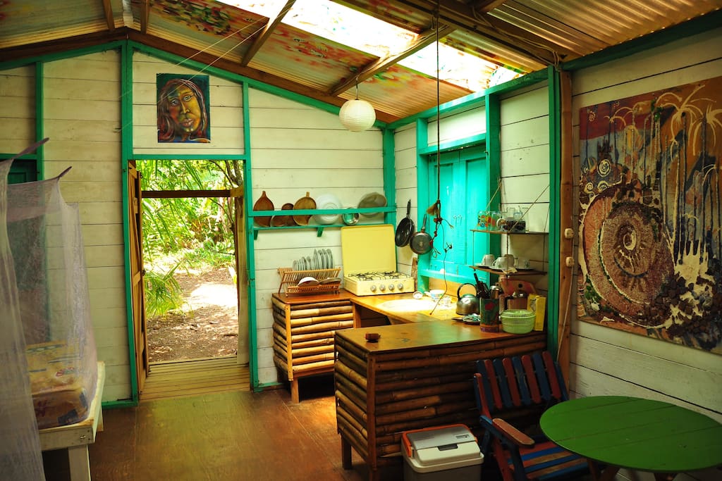 Inside casa miskita