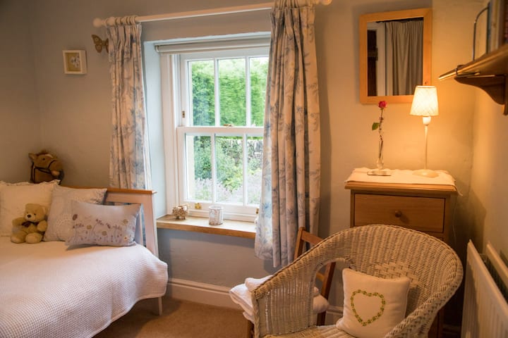 Eenpersoonskamer, bedrading beschikbaar voor peuters en veel speelgoed