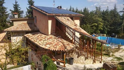 Paola & Marco's penthouse surrounded by nature