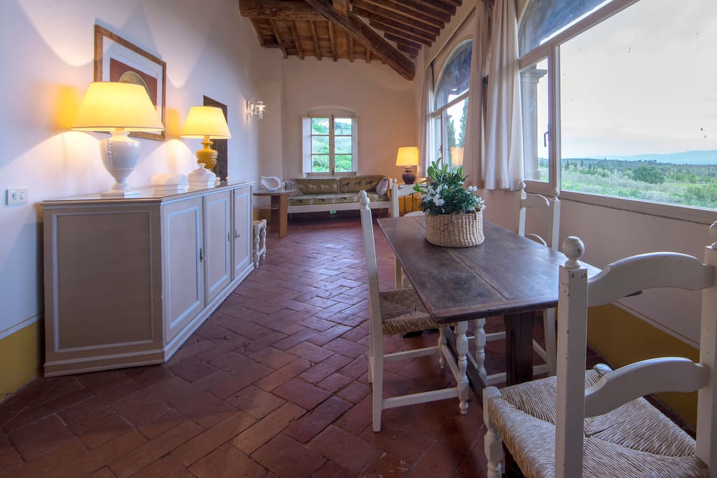 Fattoria Mandri 5 Sitting room with table dining