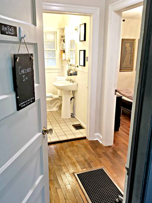 Area is completely private, even the walk from the bedroom to the bathroom!