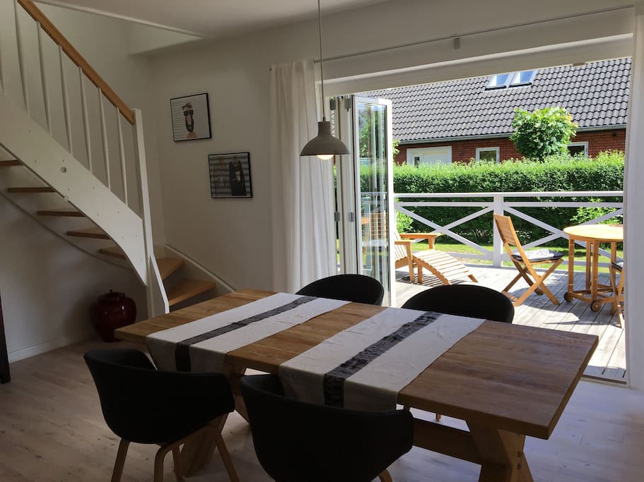 Dining area with access to terrace