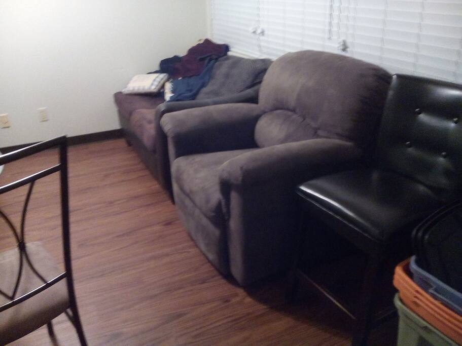 Lazy Boy recliner and love seat.