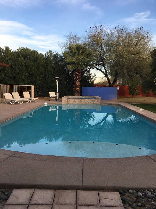 Pool and Hut Tub