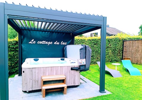 lake cottage (private jacuzzi) 3 km from Spa