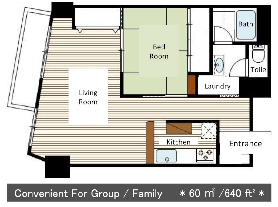 Arrangement of the rooms