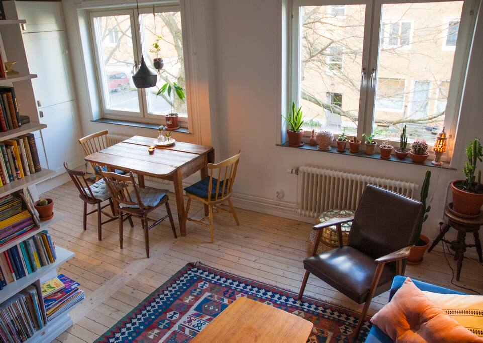 Open plan kitchen and living room
