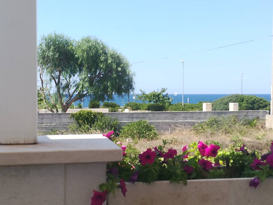 Vista da terrazzo monolocale LA MAISON BLUE GUEST HOUSE TORRE SAN GIOVANNI