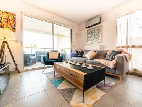 The Héliade - Air cond, terrace, and parking