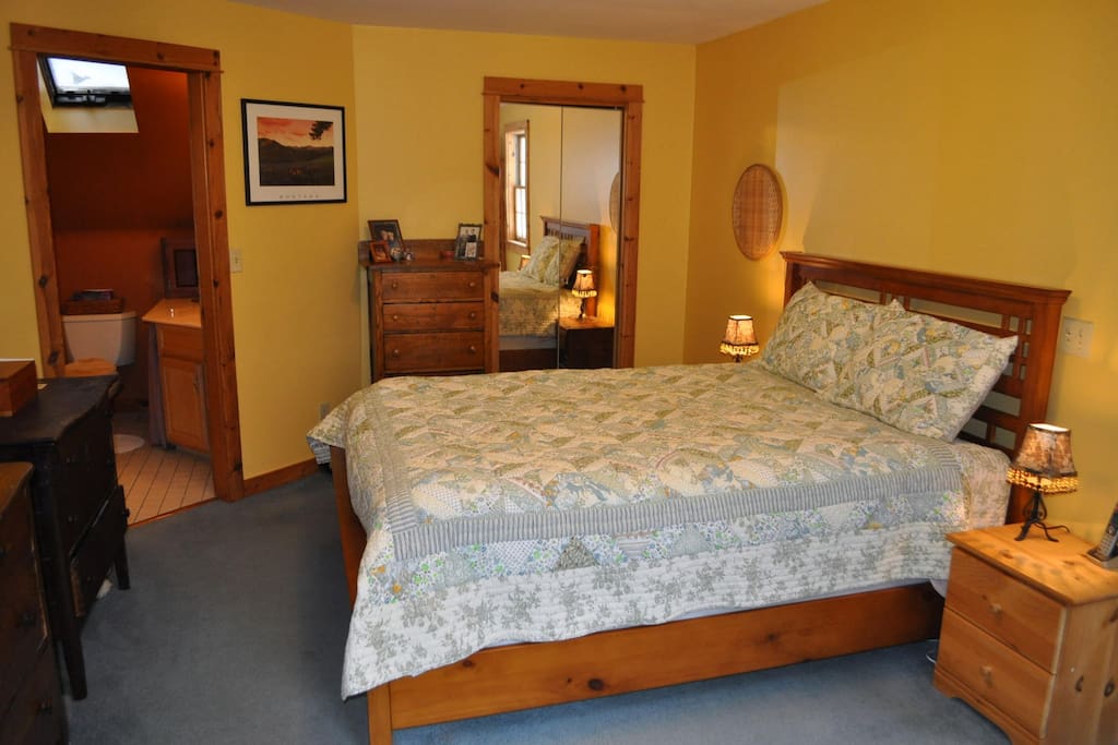 Bedroom with attached bathroom