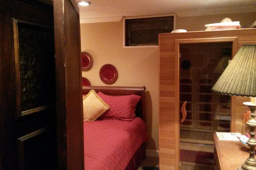 Sauna available in the bedroom