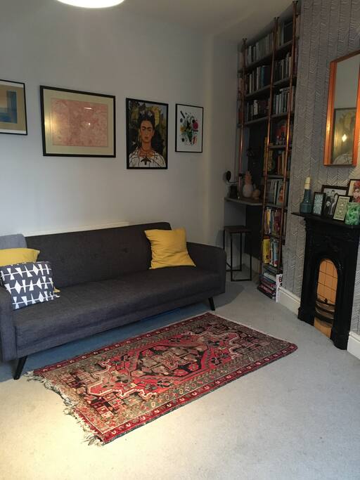 Second sofa. Unfortunately central spring has gone so a bit creaky! Fine if you sit either side.