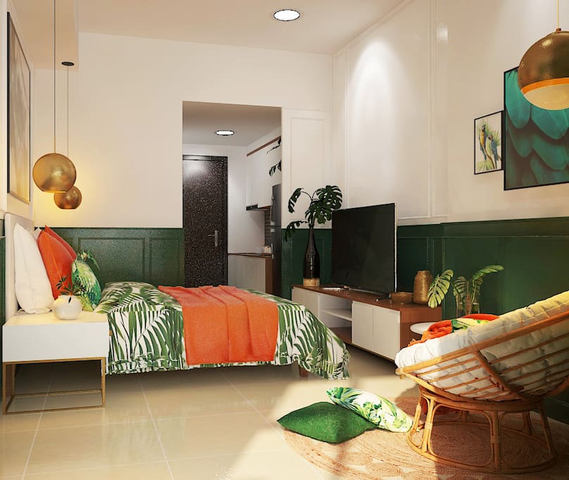 Jade's Lovely Green Apartment
