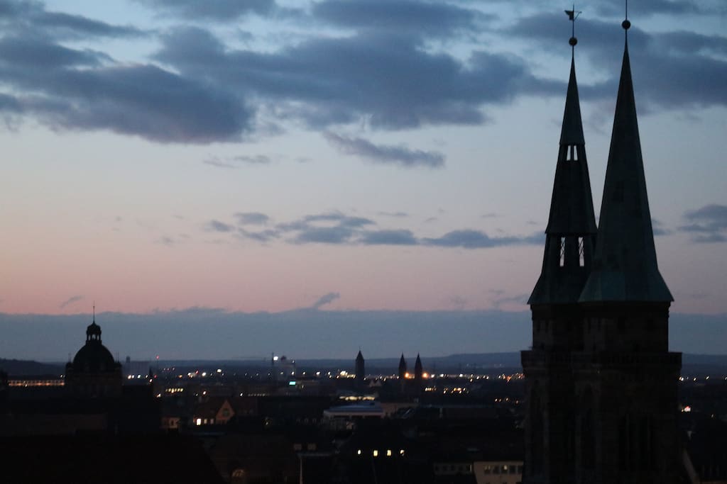 Sunset; picture taken from the castle