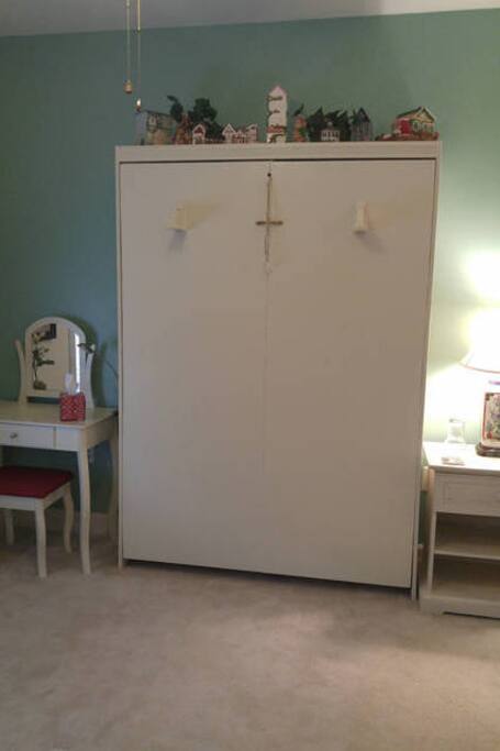 Murphy Bed painted. It looks better now.