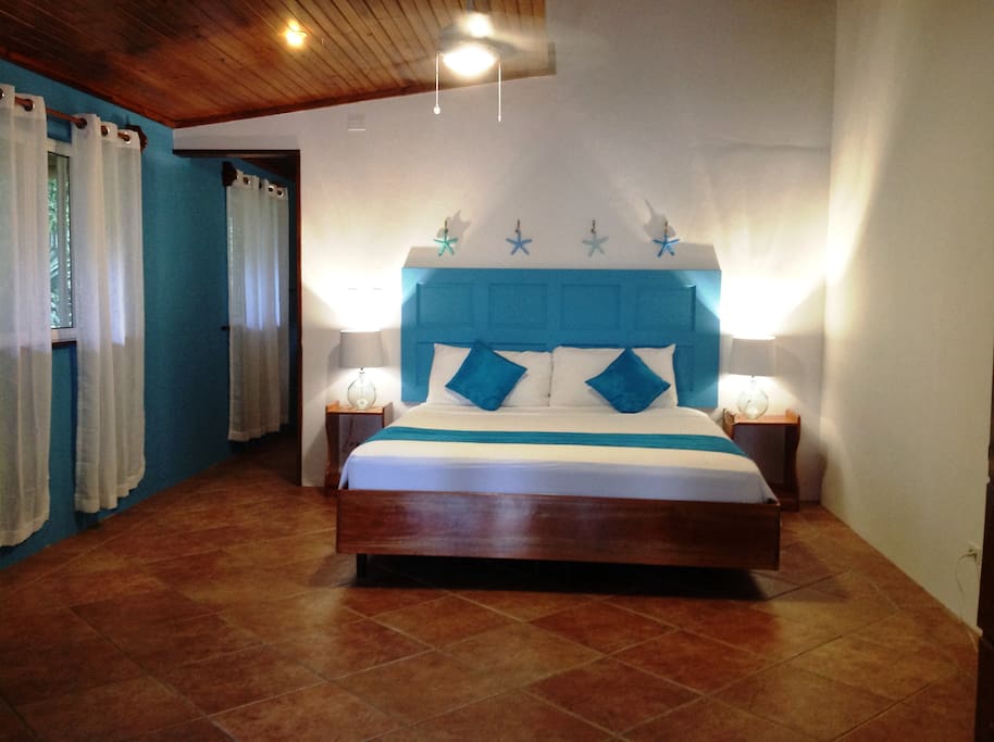 One of our 9 guest rooms with king beds and private bathrooms