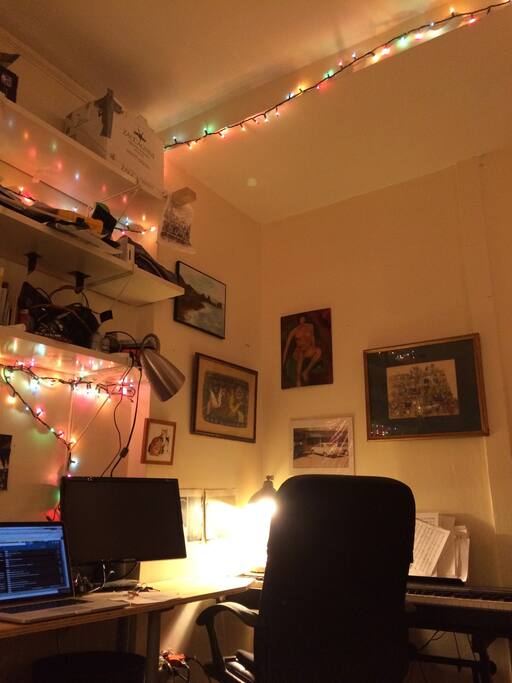 Your room, as seen from the bed