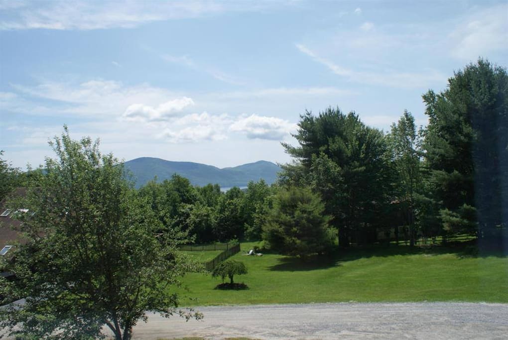 View of Mountains and Lake
