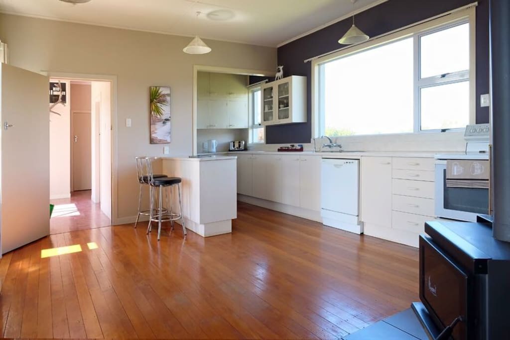 Open planned kitchen with all the amenities.
