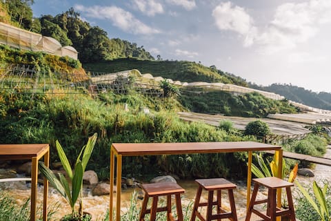 Malaysian Classic Abode with Sunrise By The River