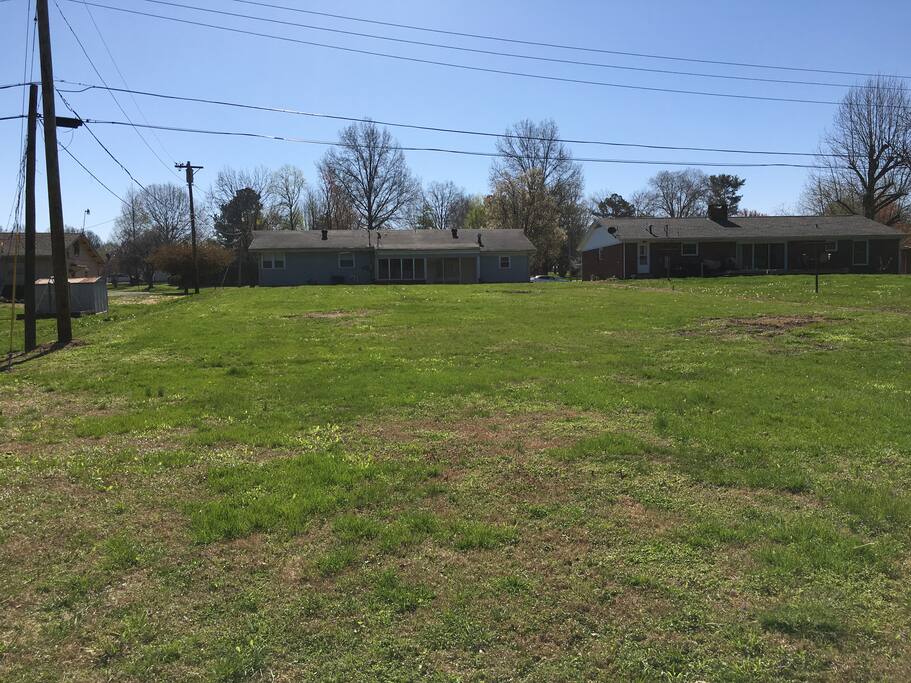 Big back yard