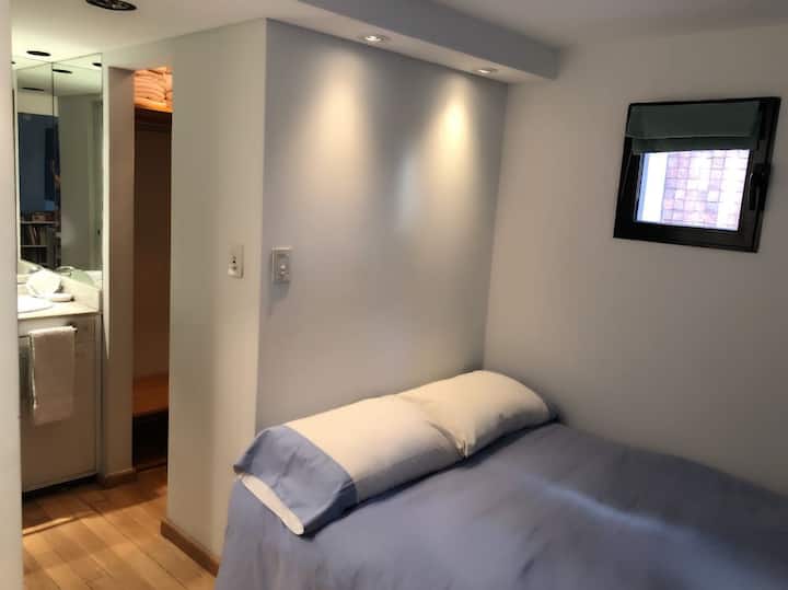 Bedroom (bathroom and walk-in closet in the back)