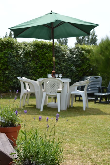 Outside dining in good weather