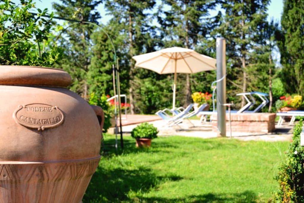 Il giardino come tutta la casa sono dotati di tutti i confort