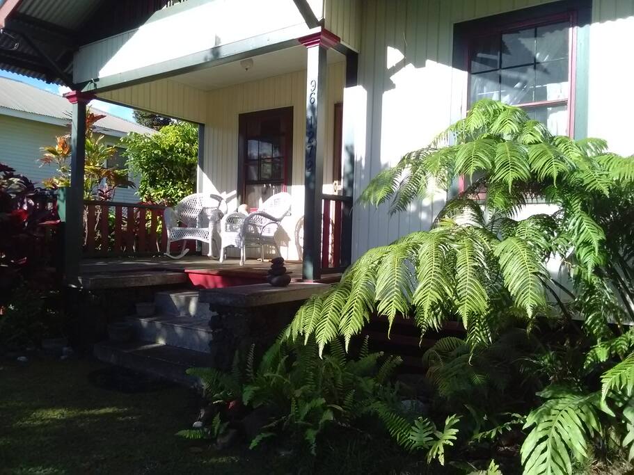 Afternoon sun on front lanai