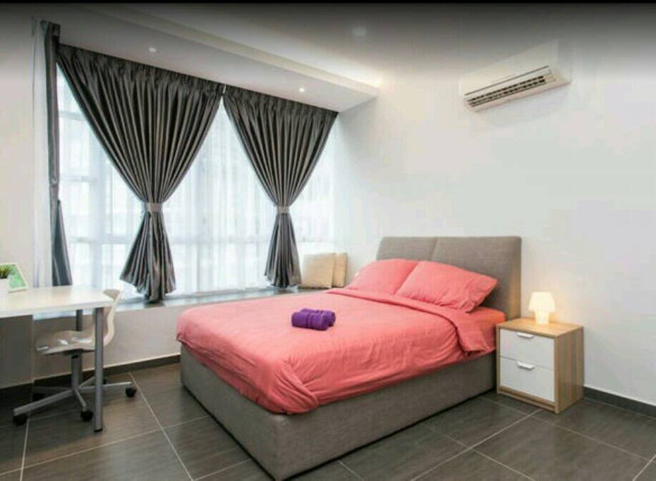 A modern and comfortable bedroom 1