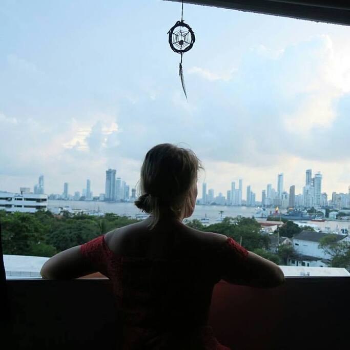 View from the bedroom.