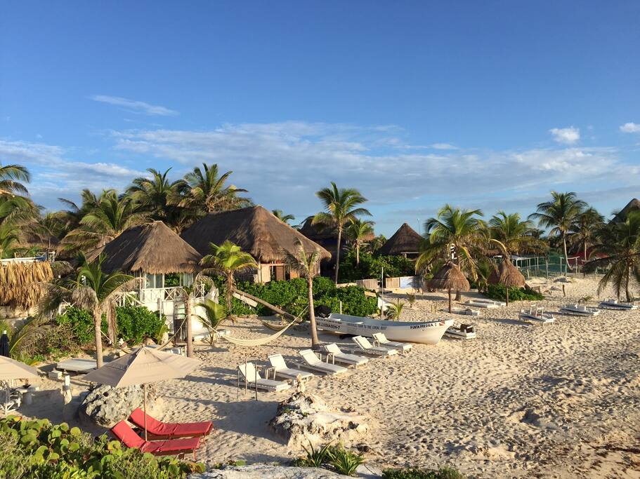 Easy access to THIS public beach... less than 30 seconds to go from your room to sand between your toes.