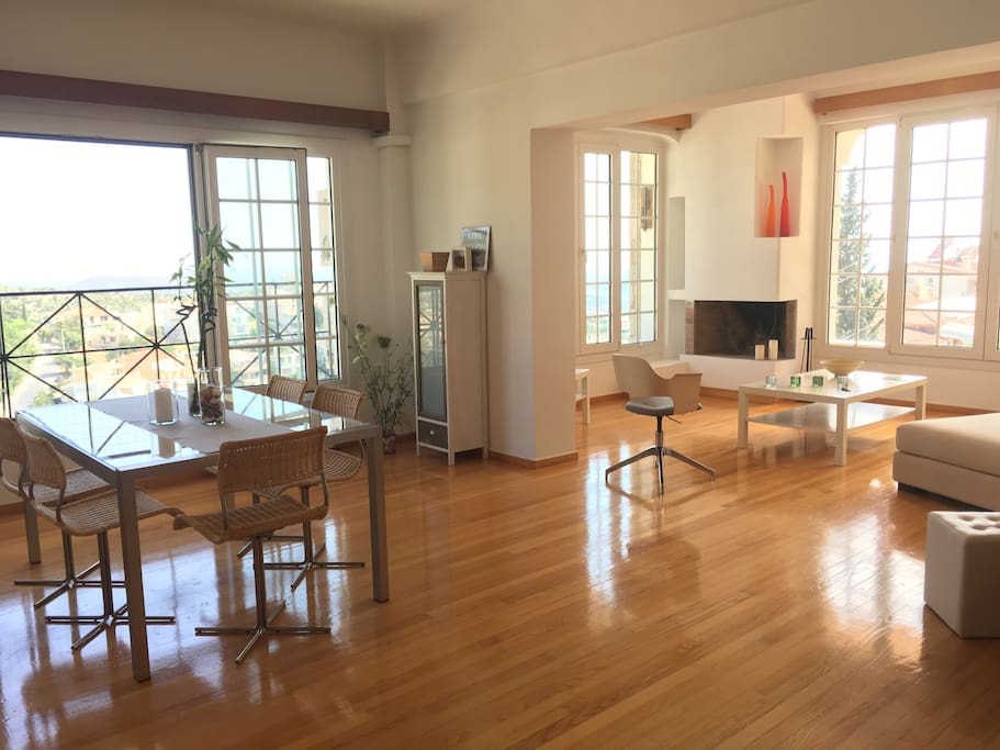 The living-room area