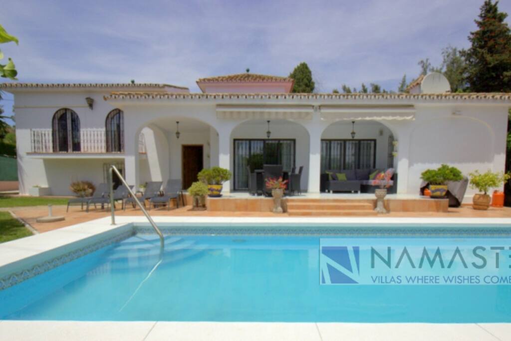 The villa and the patio