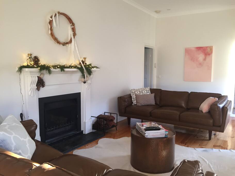 The Christmas Fireplace at
St Loy