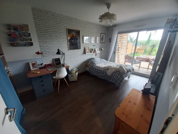Cuarto para niños 2 con cama de 120x190