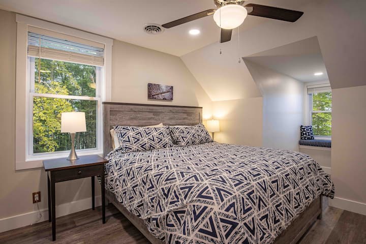 Upstairs king bedroom with ensuite.