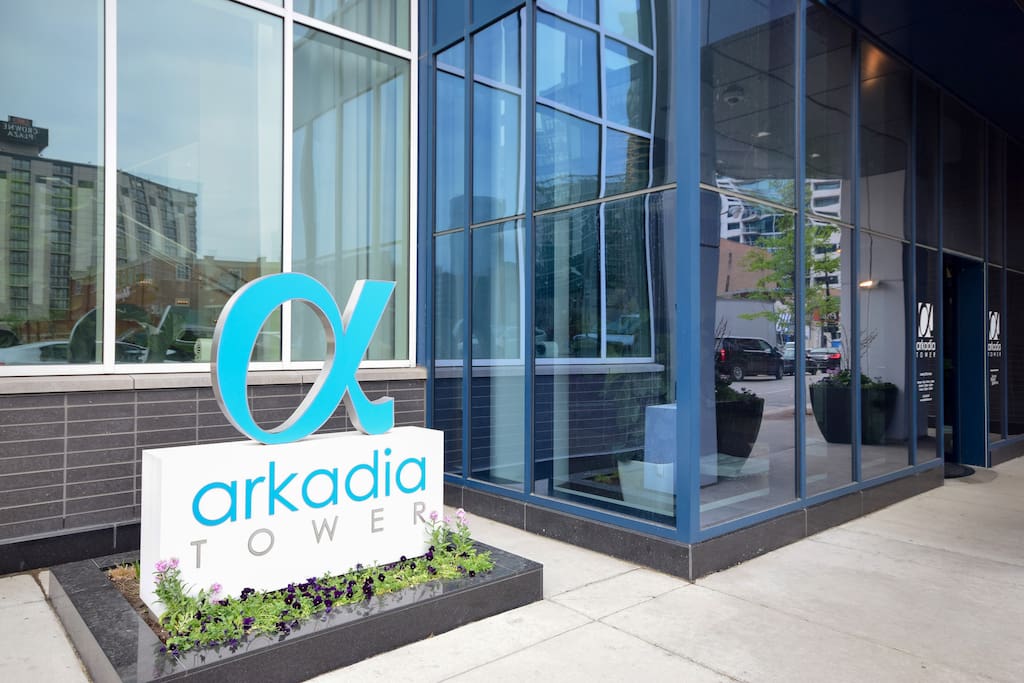 Arkadia Tower Building Entrance