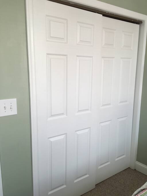 Double closet for plenty of storage