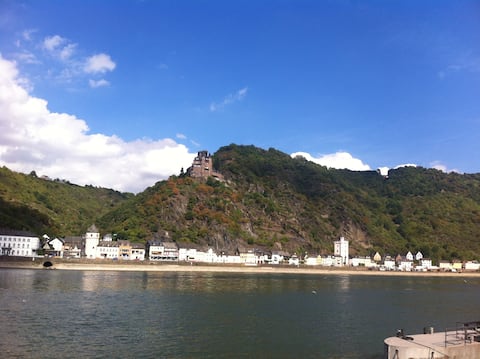 Wine shop in the old town of St.Goarshausen Rhein