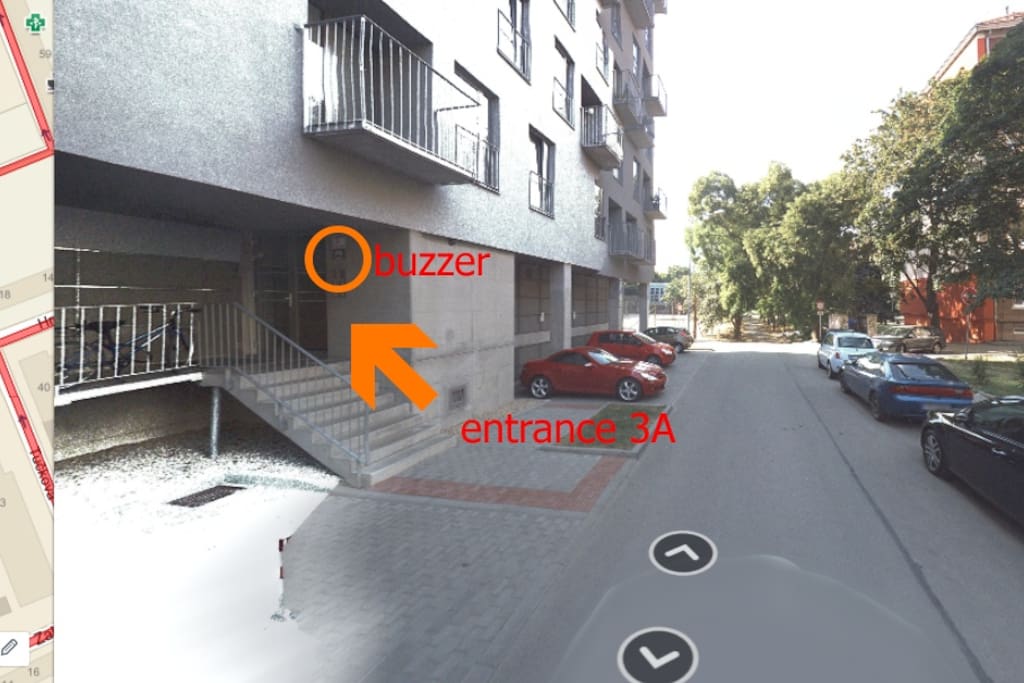 entrance 3A and buzzer