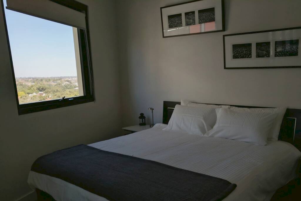 Serene views across the horizon from bedroom