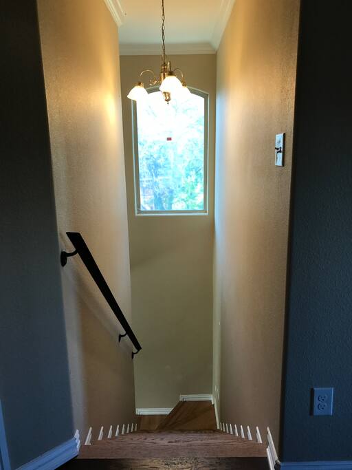 Room is upstairs, 2nd floor