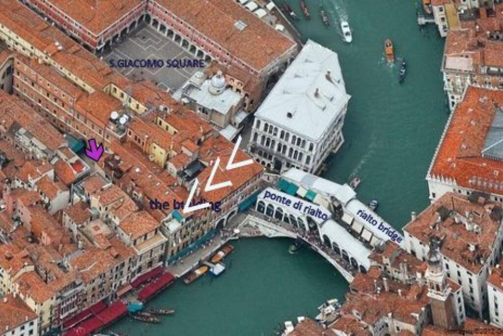 View of the building from the sky