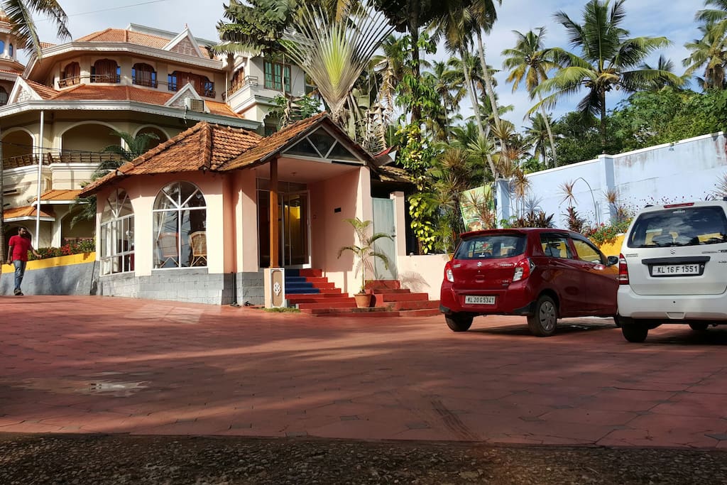 Ample parking space.