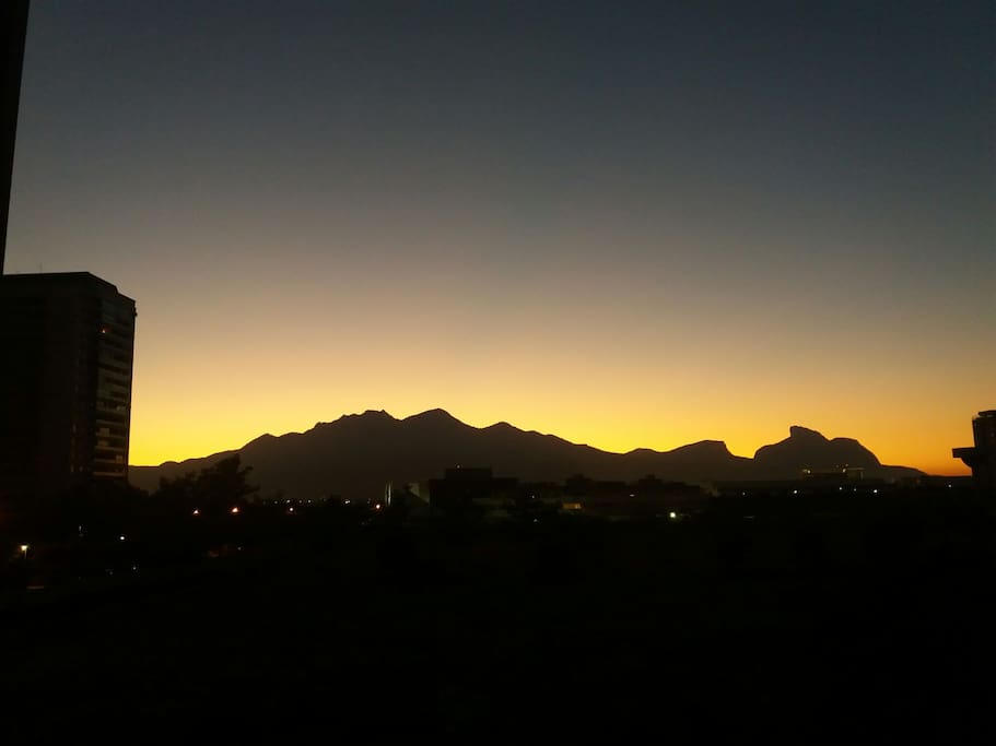 Vista do quarto nascer do Sol