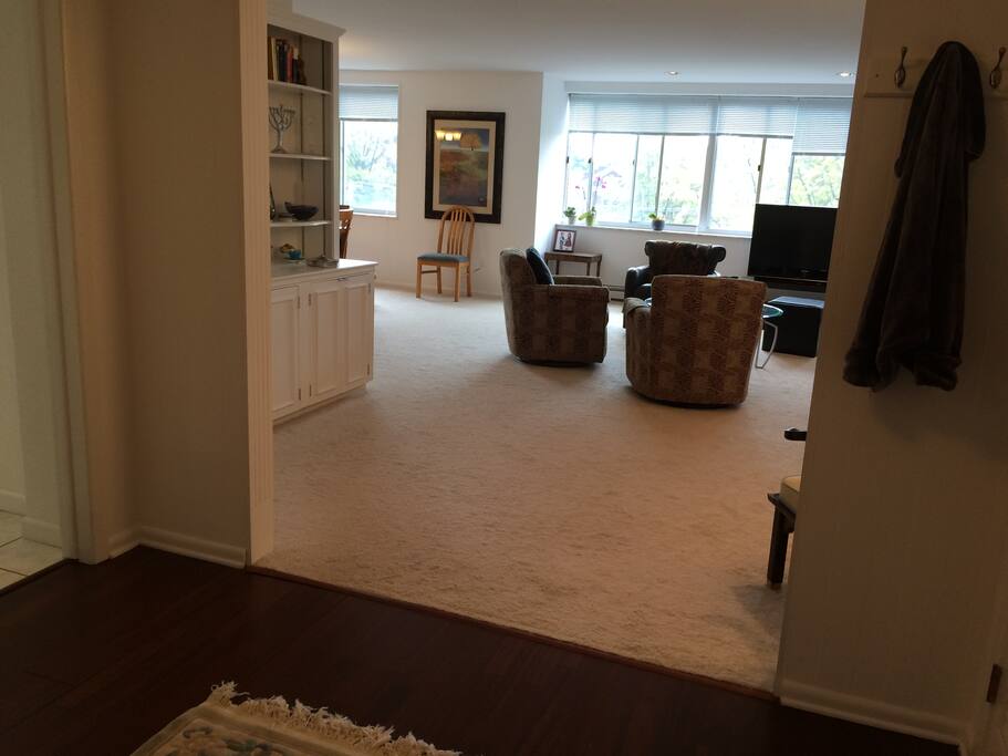 Foyer and living room