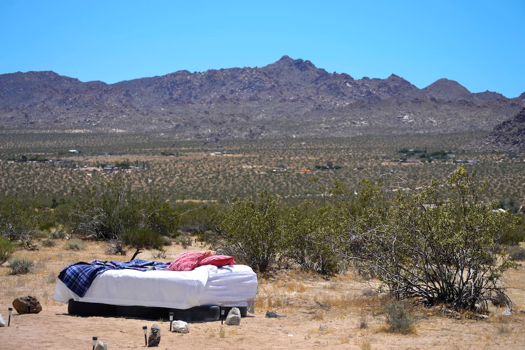 Step outside and walk towards your own Star Deck Bed. Lay out with a fire burning and see the stars with the binoculars. Guests are more than welcome to sleep outside as well, especially during the Summer. We've even had some guests brave it out in the Winter.
