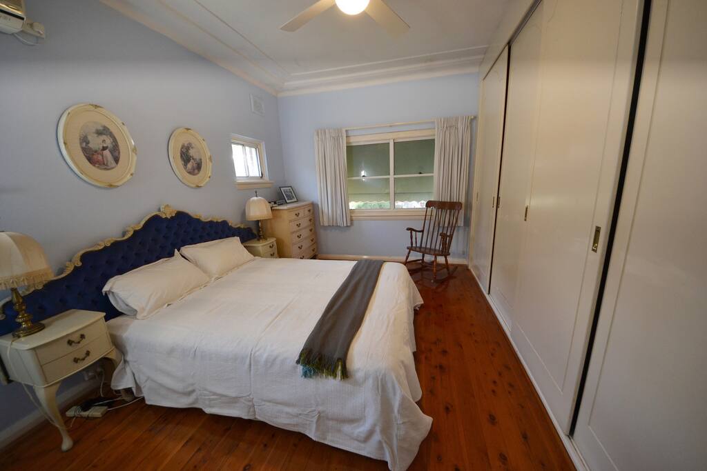 Master bedroom with A/C