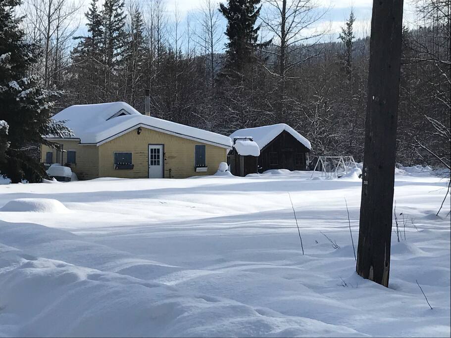 Cabin closed up in the winter 2018